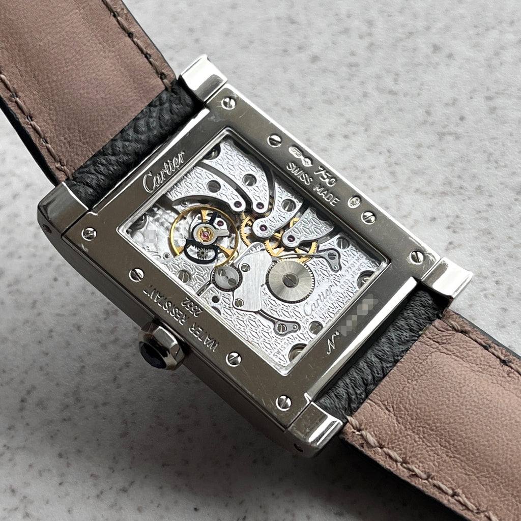 Cartier Tank A Vis Dual Time CPCP, Ref. 2552, White Gold