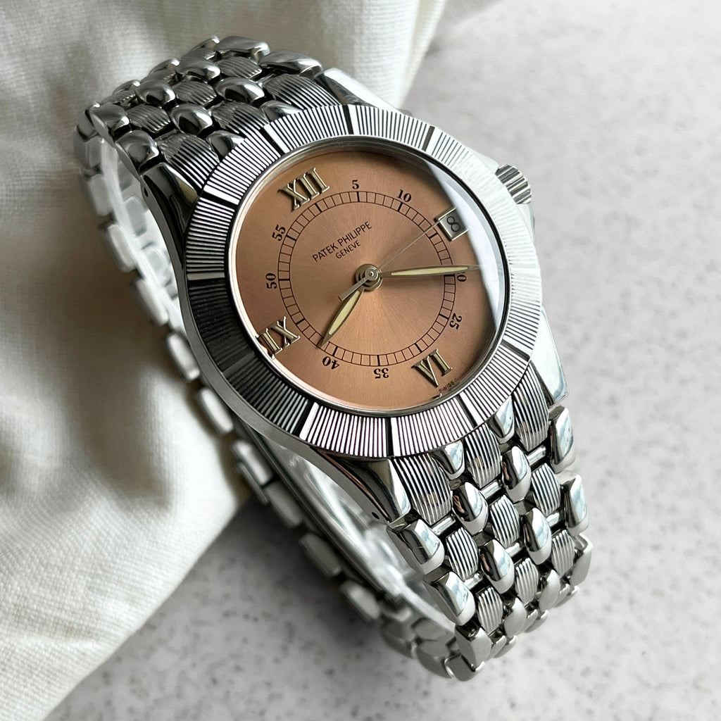Patek Philippe Neptune Salmon Dial Watch, Ref. 5080/1A, Steel