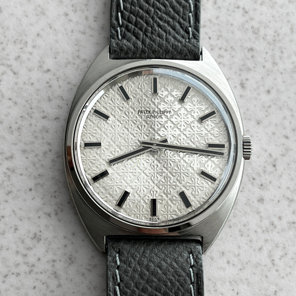 Patek Philippe Tonneau Wristwatch, Calatrava Cross Dial, Ref. 3574, Steel
