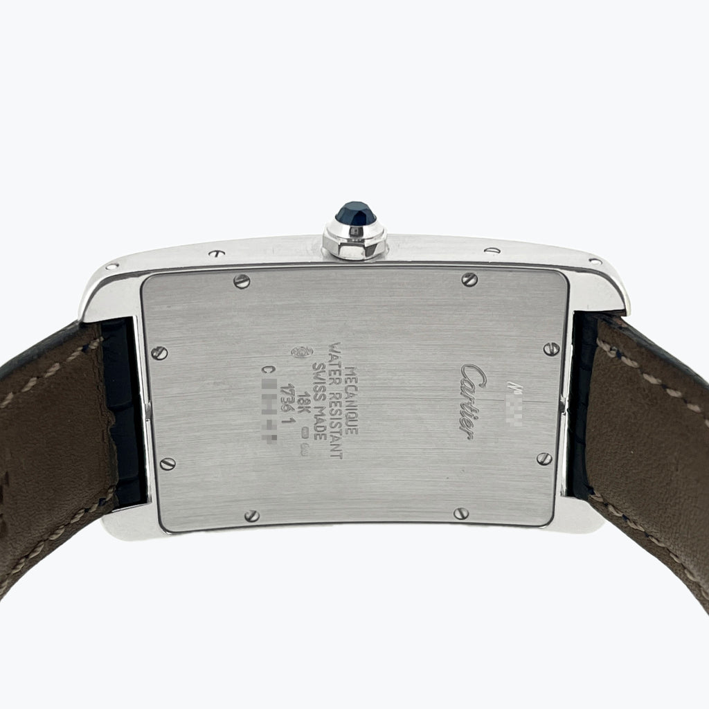 Cartier Large Tank Americaine Mecanique, Ref. 1736, White Gold