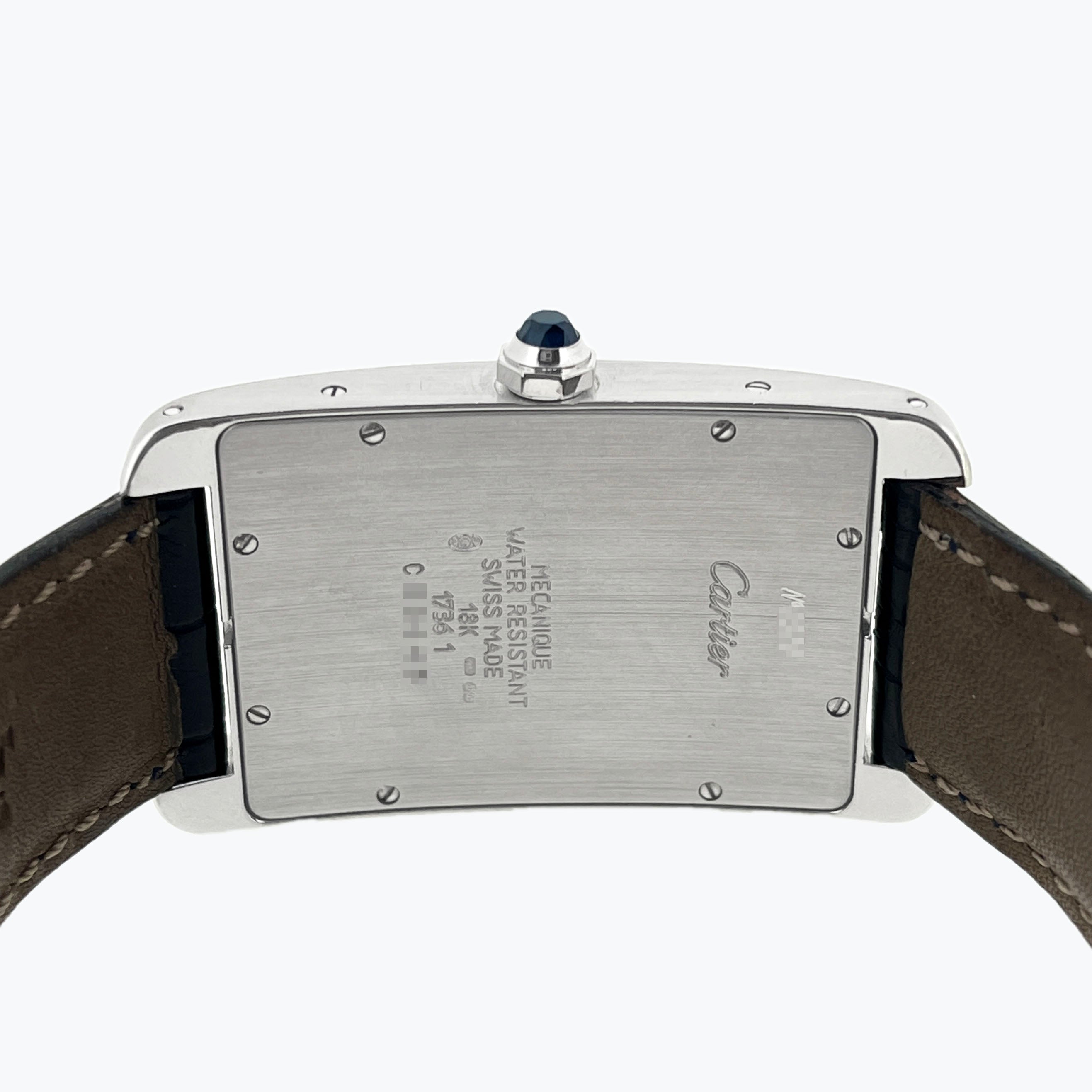 Cartier Large Tank Americaine Mecanique, Ref. 1736, White Gold