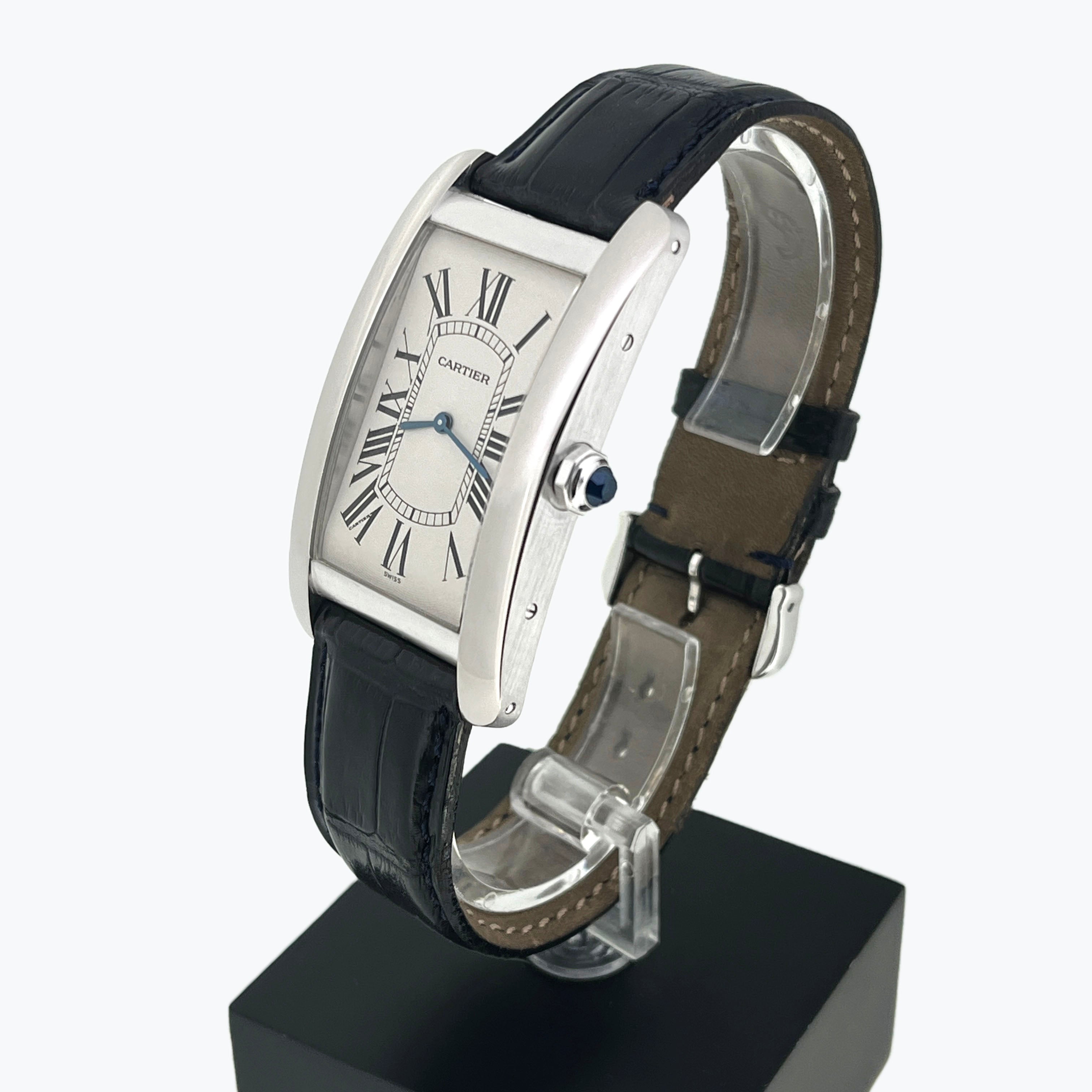 Cartier Large Tank Americaine Mecanique White Gold