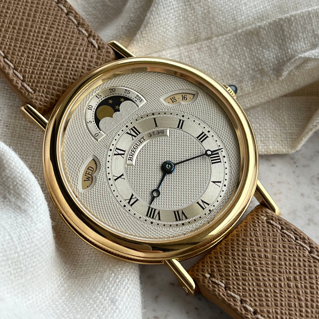 Breguet Classique Calendar Moonphase, Ref. 3330, "Pre-letter" serial, Yellow Gold