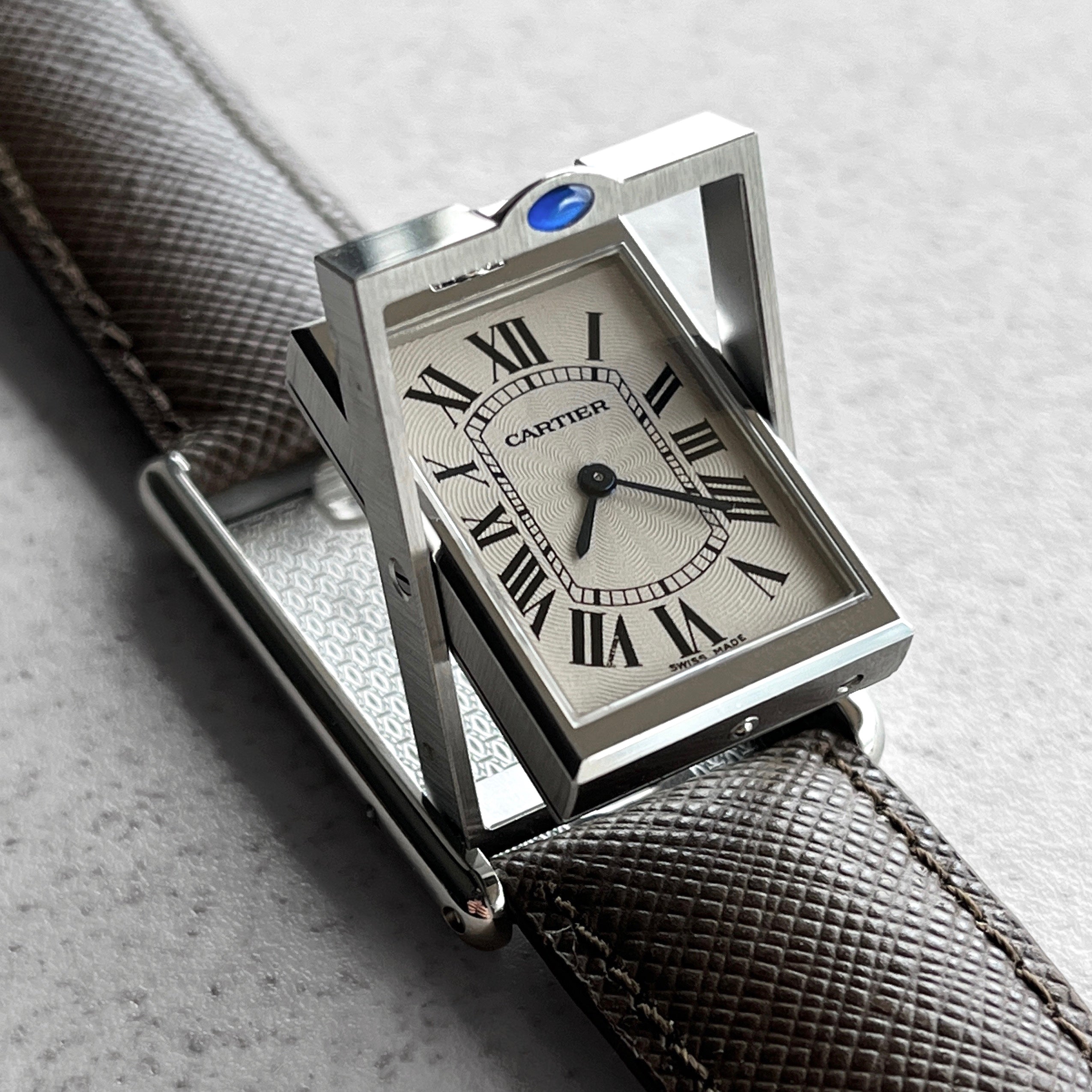 Cartier Tank Basculante Mecanique Millennium Steel