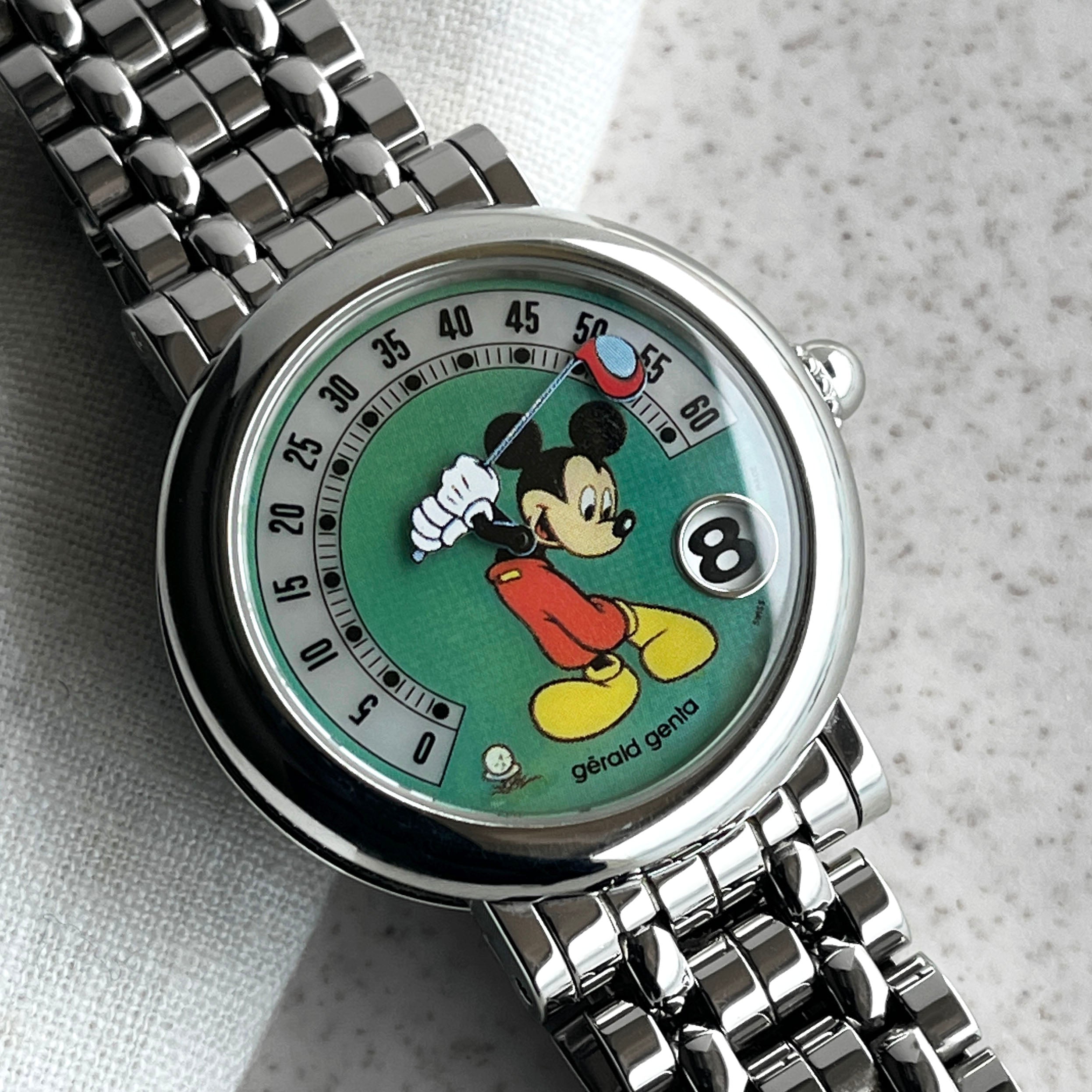 Gerald Genta Retro Fantasy Mickey Mouse Golf Steel