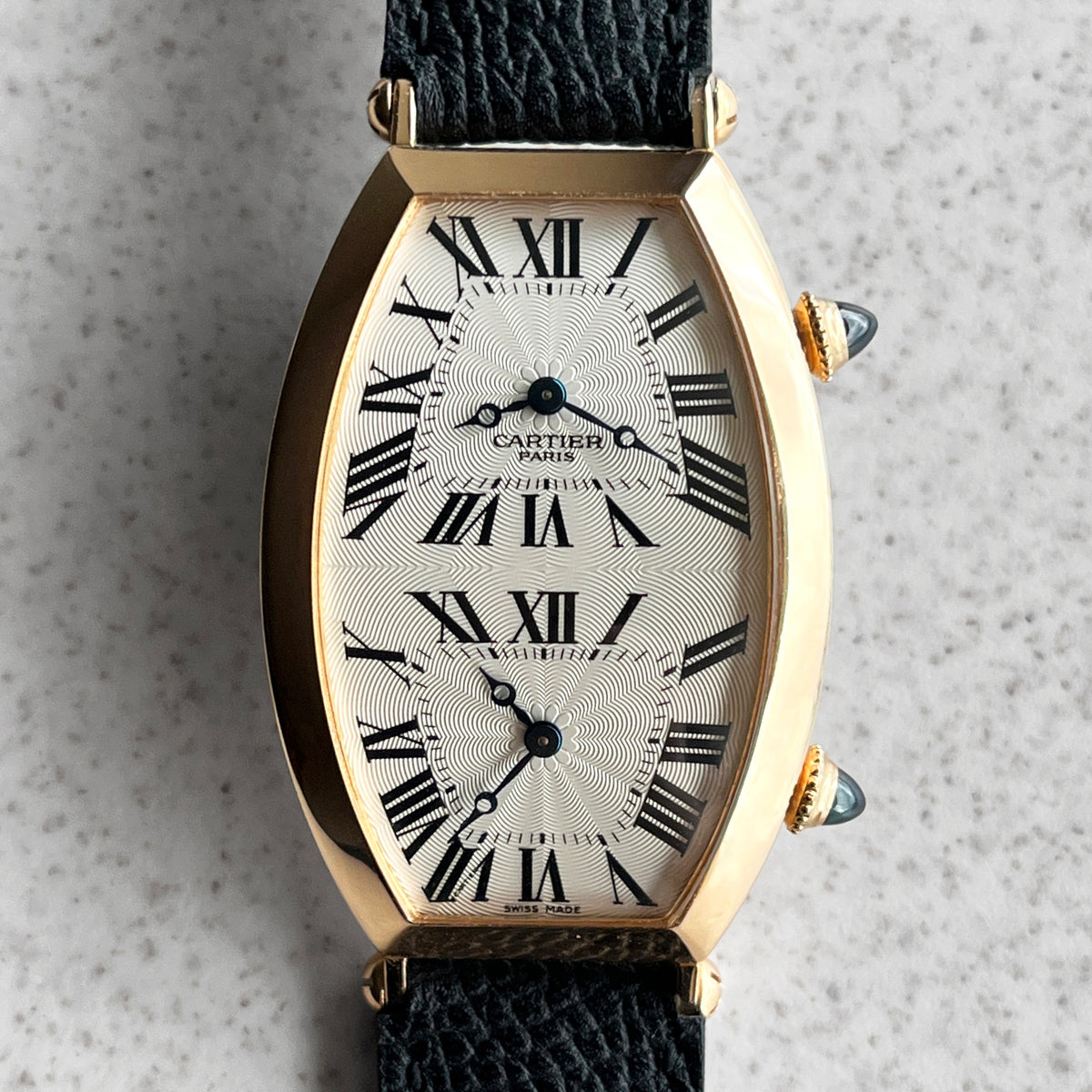 Cartier XL Tonneau Dual Time CPCP, Ref. 2805H, Pink Gold