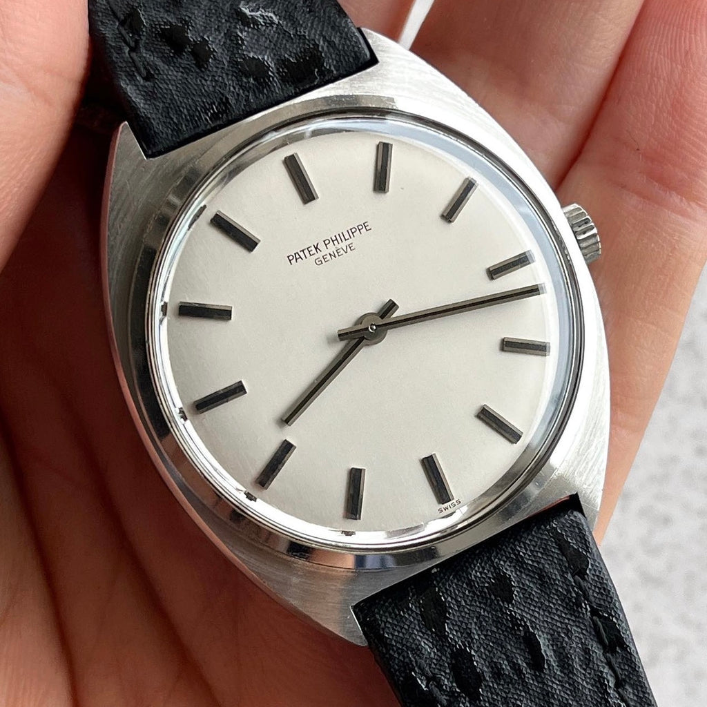 Patek Philippe Tonneau Wristwatch, Ref. 3574, Steel