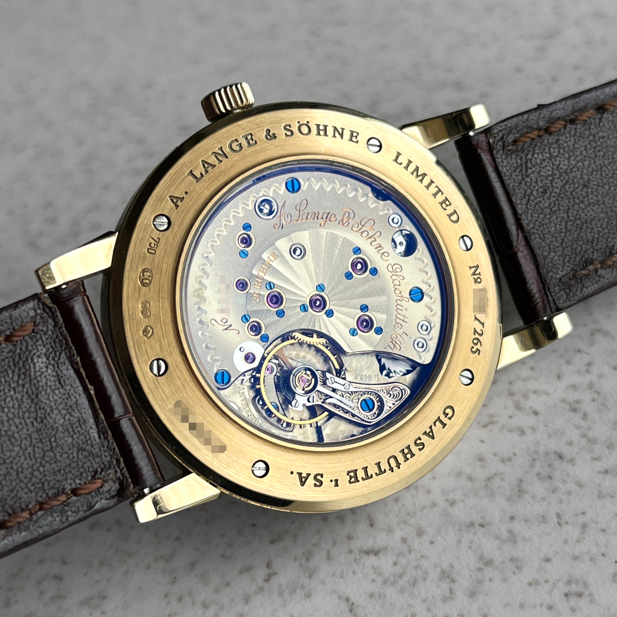 A. Lange & Sohne "Homage to F.A. Lange" 1815 Moonphase, Ref. 212.050, Limited Edition, Honey Gold