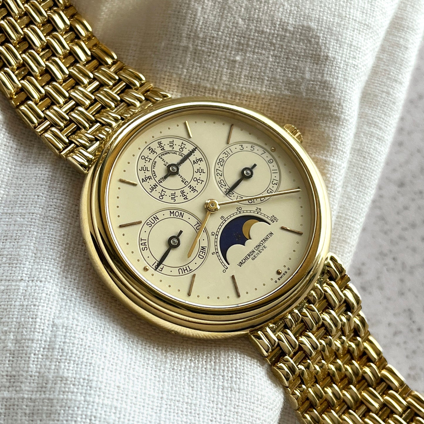 Vacheron Constantin Perpetual Calendar Bracelet, Yellow Gold