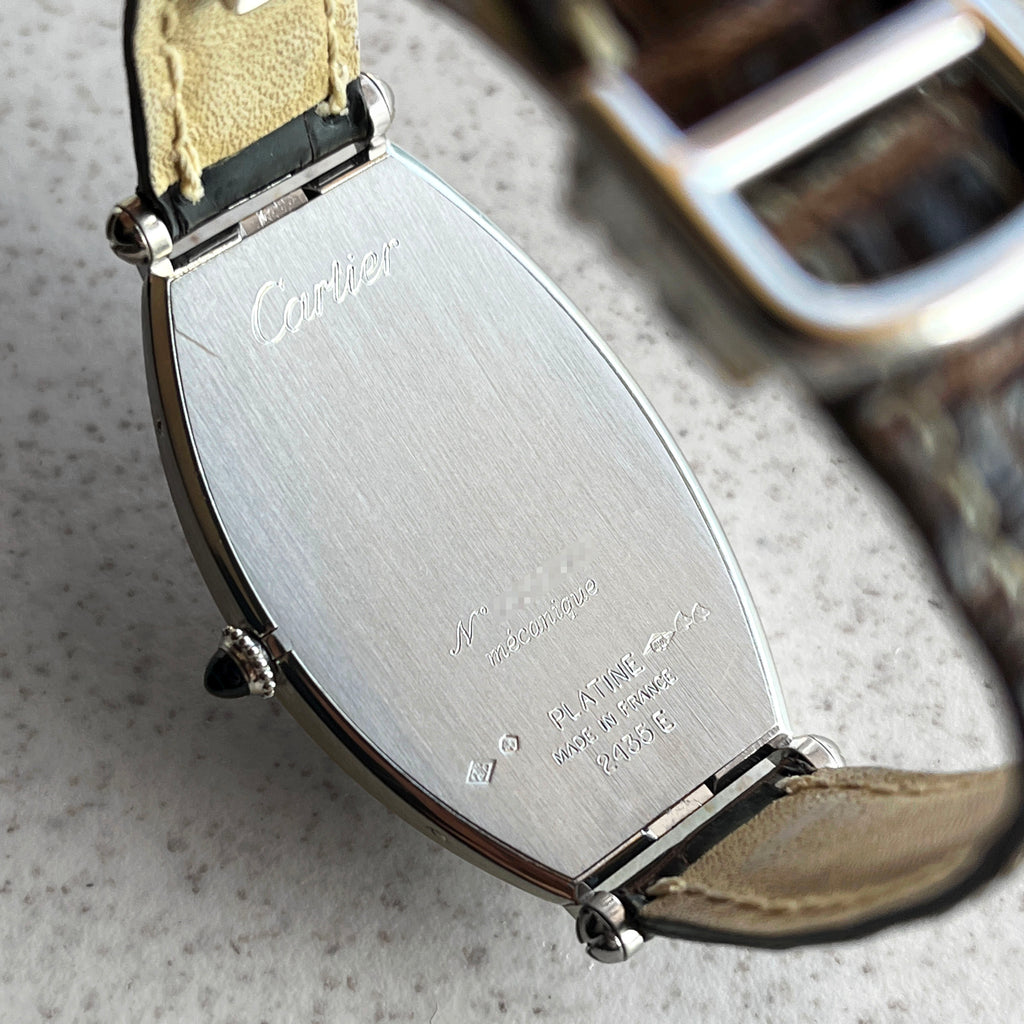 Cartier Tonneau CPCP, Ref. 2435 E, Platinum