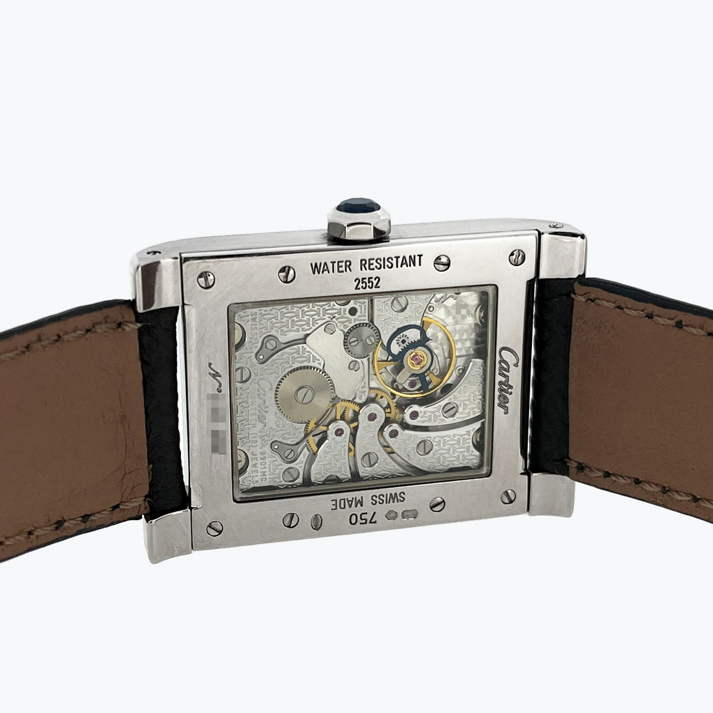 Cartier Tank A Vis Dual Time CPCP, Ref. 2552, White Gold