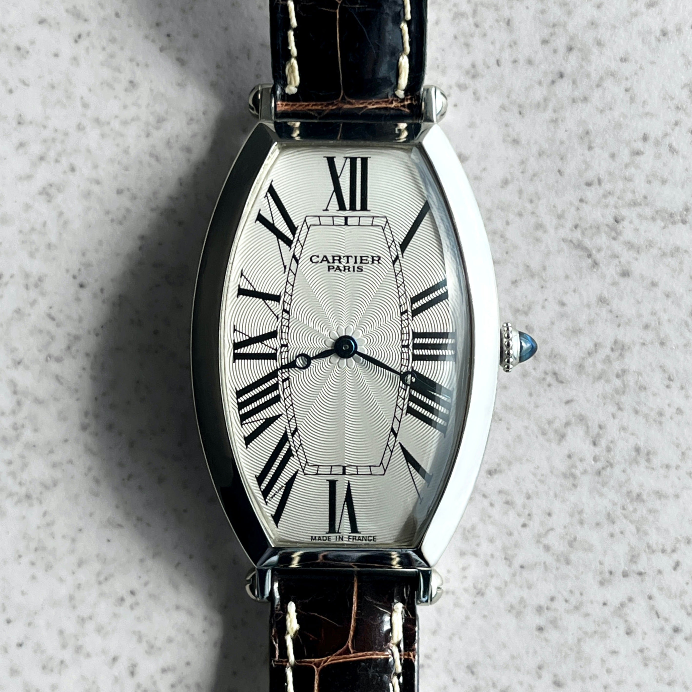 Cartier Tonneau CPCP, Ref. 2435 E, Platinum