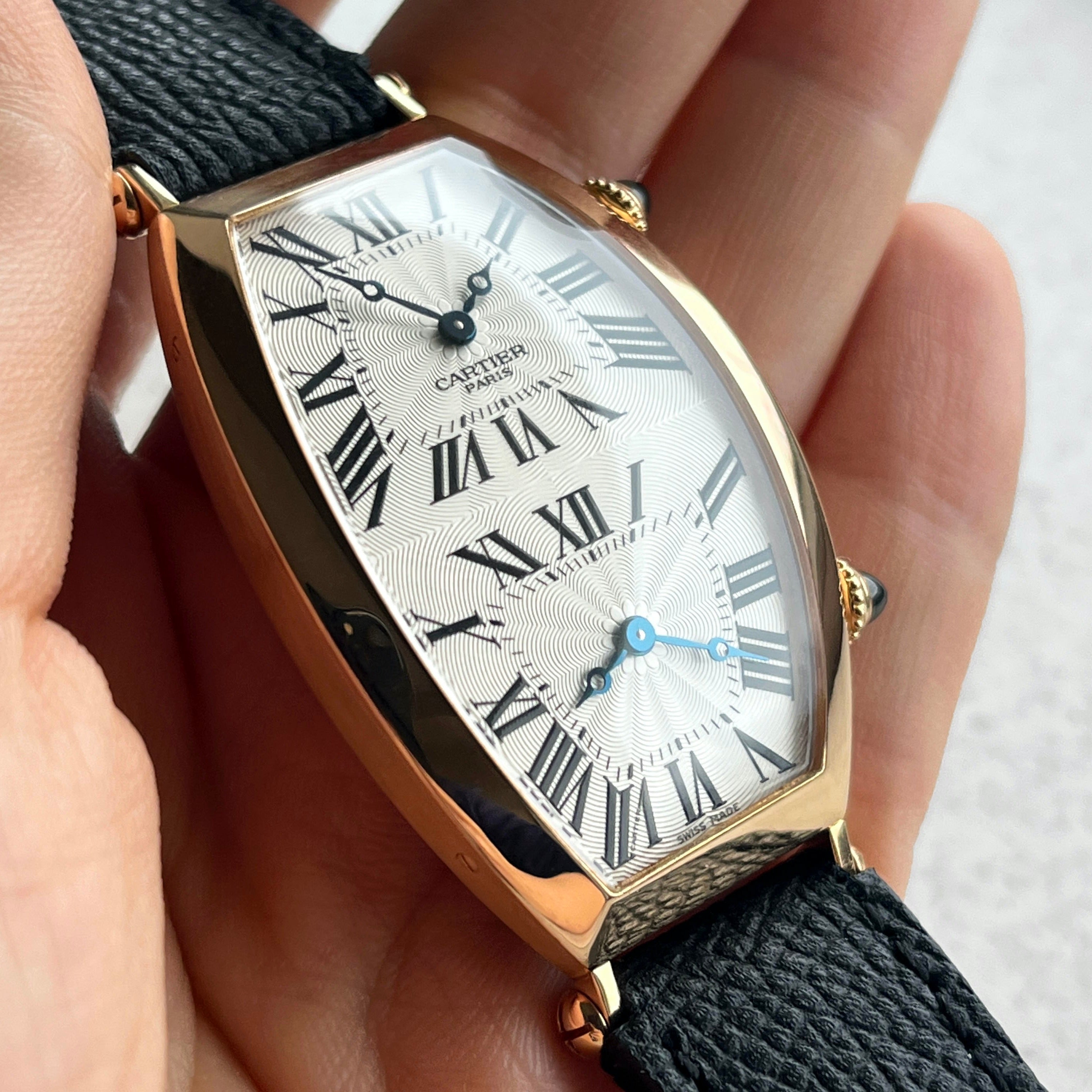 Cartier XL Tonneau Dual Time CPCP, Ref. 2805H, Pink Gold