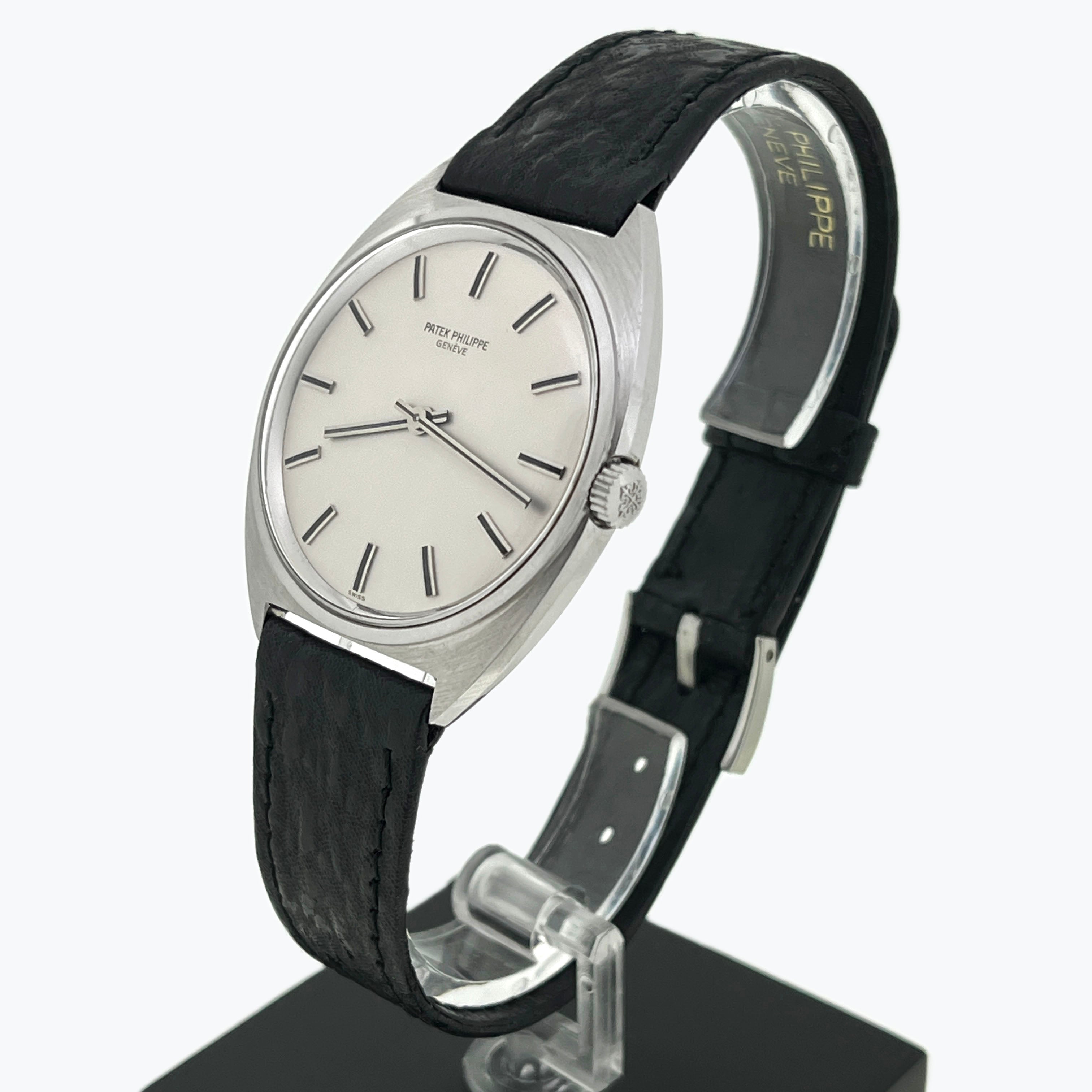 Patek Philippe Tonneau Wristwatch, Ref. 3574, Steel
