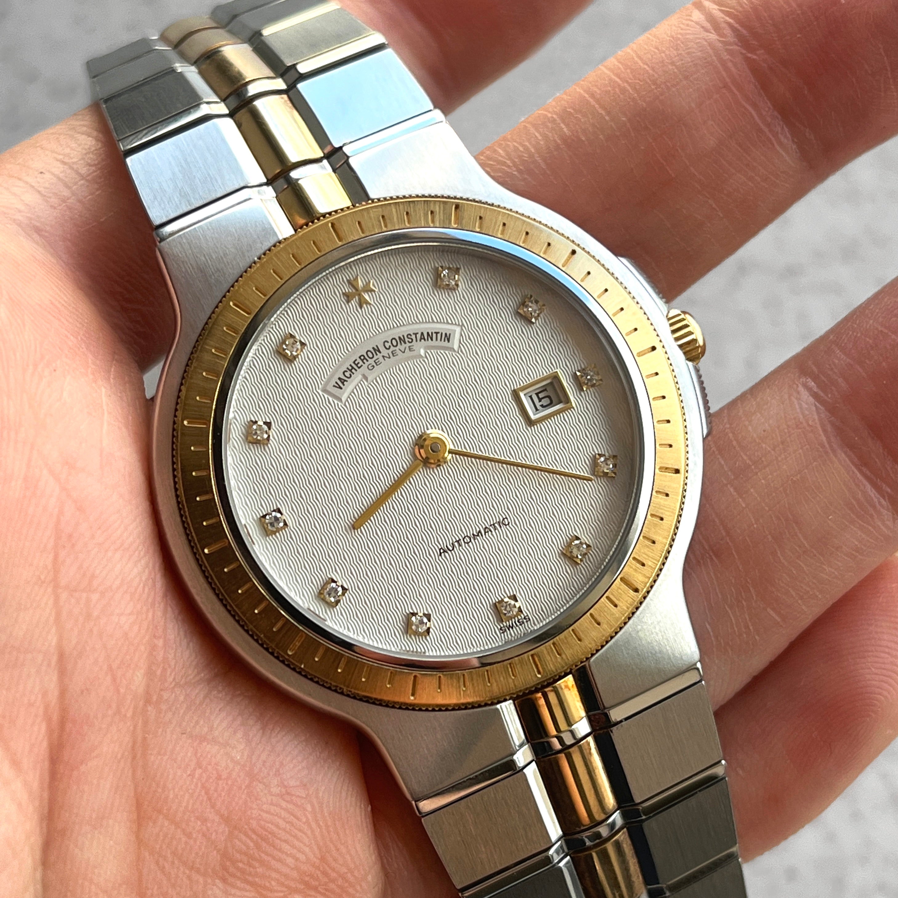 Vacheron Constantin Two tone Phidias Diamond Indices Steel and Yellow Gold