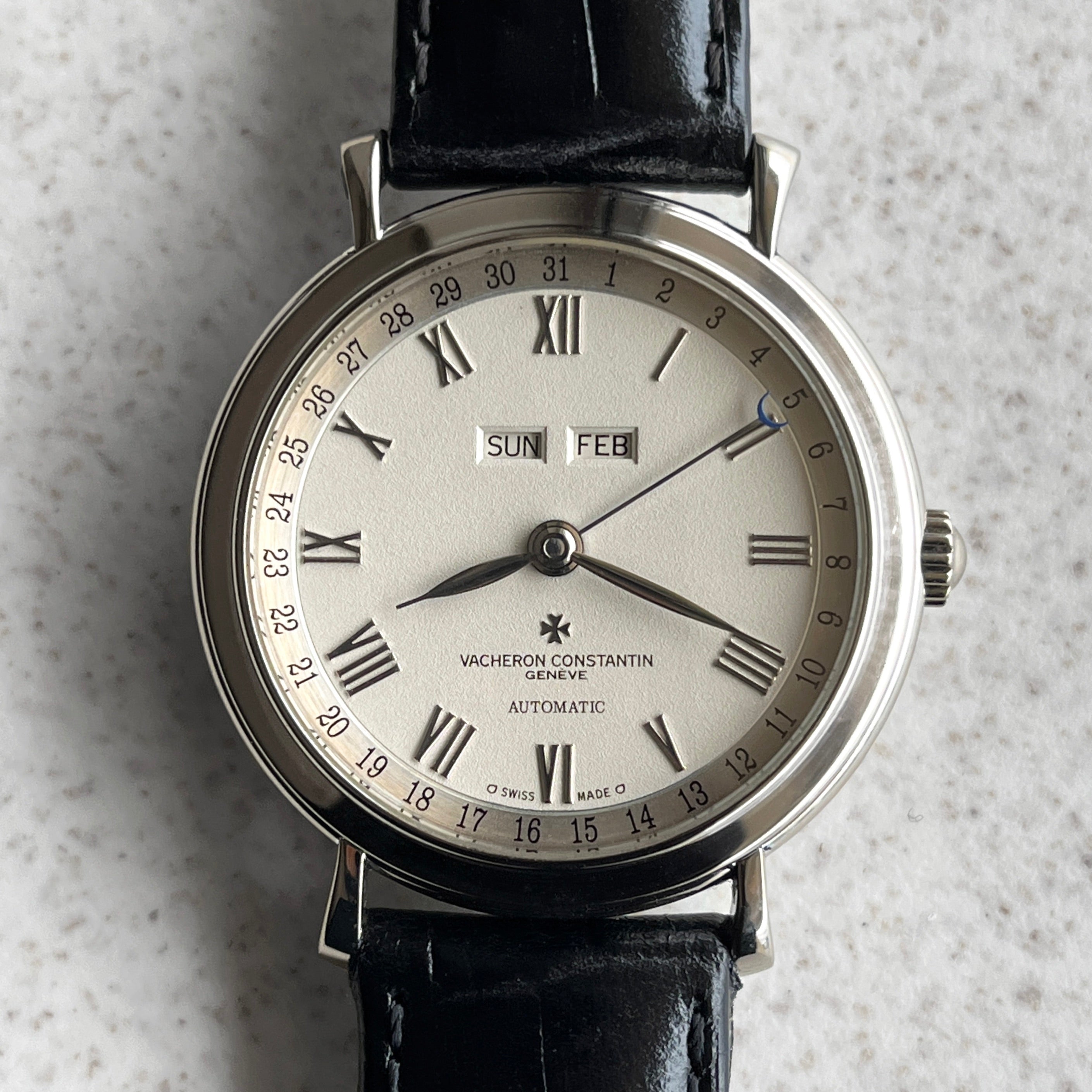 Vacheron Constantin Les Historiques Triple Calendar White Gold